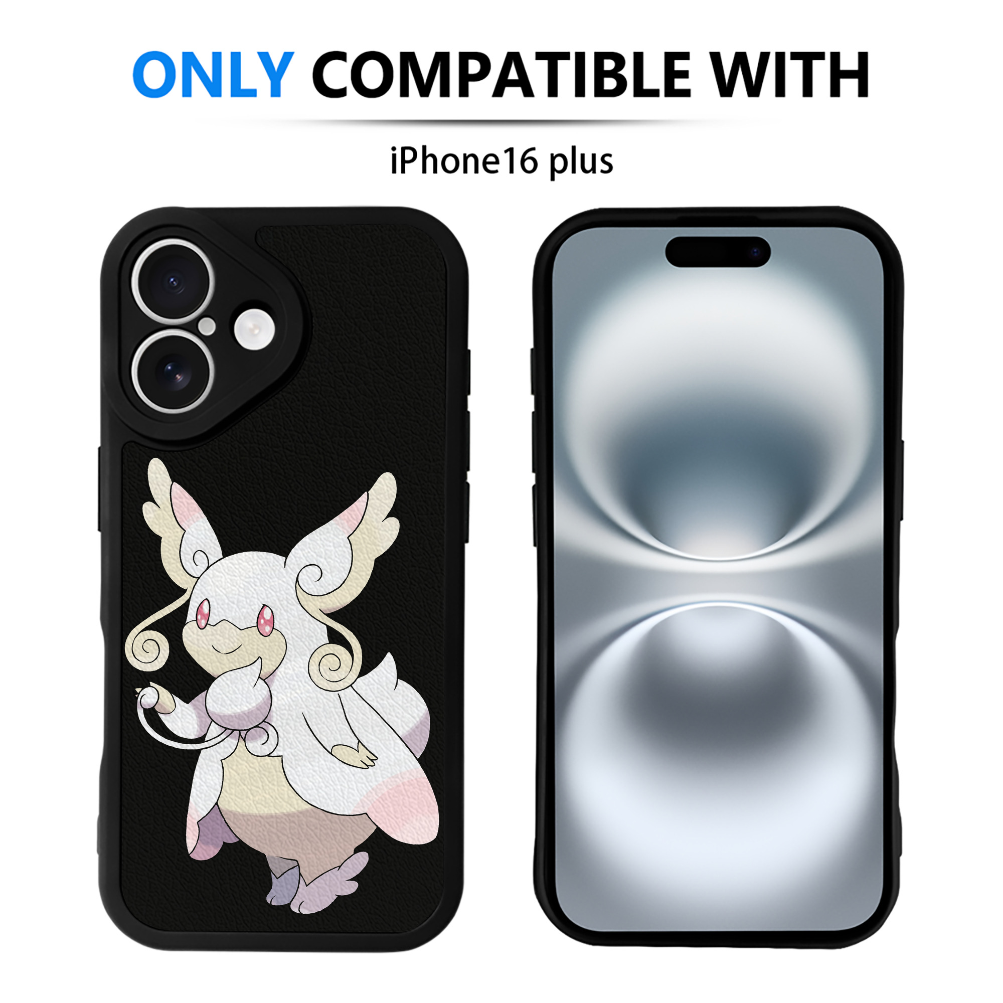 （画像用） ポケットモンスター Pokémon 【iPhone 16シリーズ対応】シリコンスマホケース（レザー調） 材質：シリコン